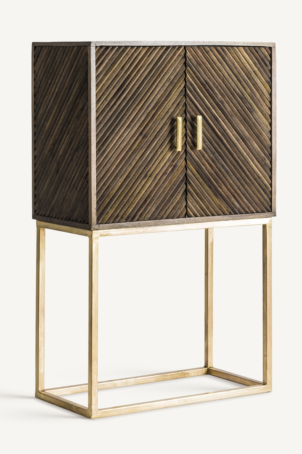 Gold 2-Door Bar Cabinet | Vical Home Kraj | Oroa.com