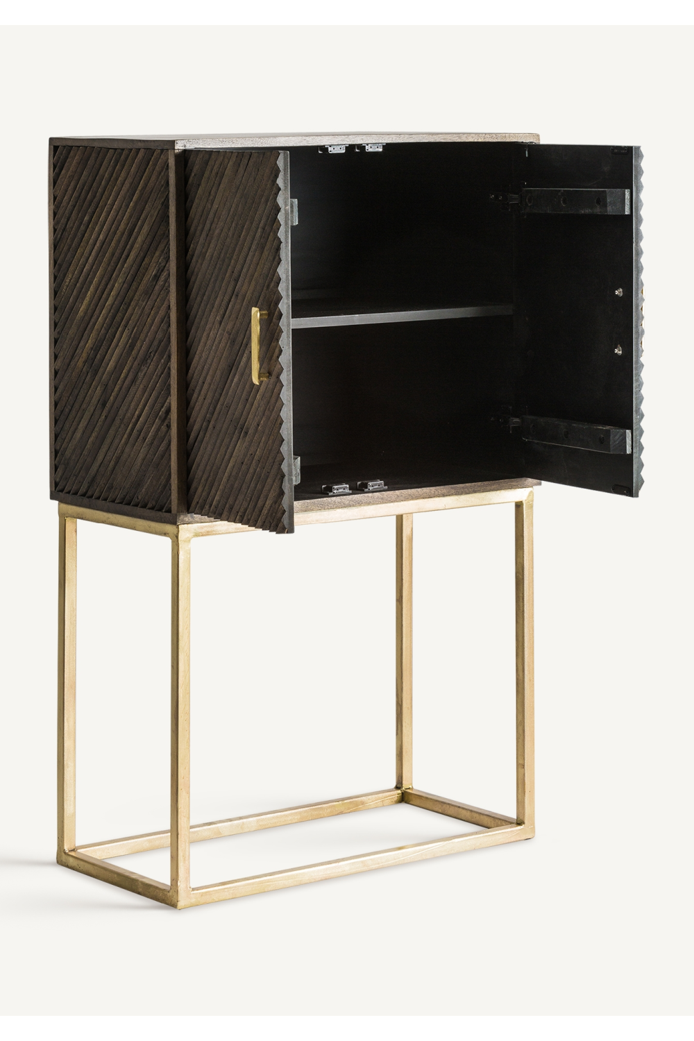 Gold 2-Door Bar Cabinet | Vical Home Kraj | Oroa.com