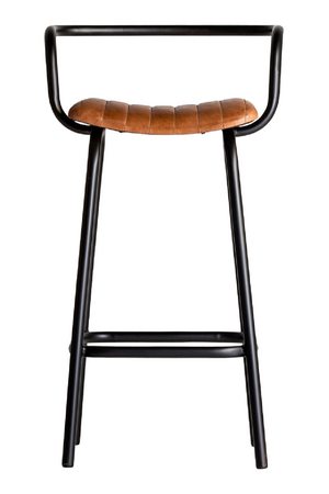 Brown Leather Seat Barstool | Vical Home Chadron | Oroa.com