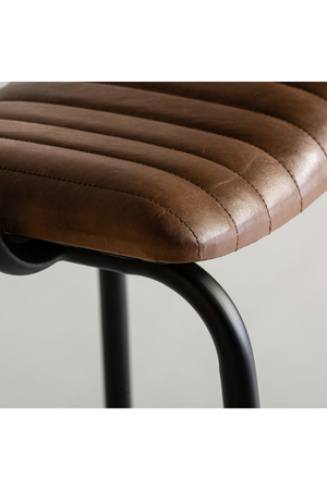 Brown Leather Seat Barstool | Vical Home Chadron | Oroa.com