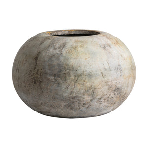   Gray Terracotta Rounded Planter | Oroa.com