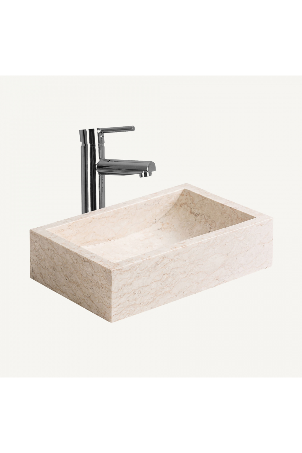 White Stone Bathroom Sink | Vical Home Haumea | Oroatrade.com