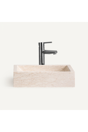 White Stone Bathroom Sink | Vical Home Haumea | Oroa.com