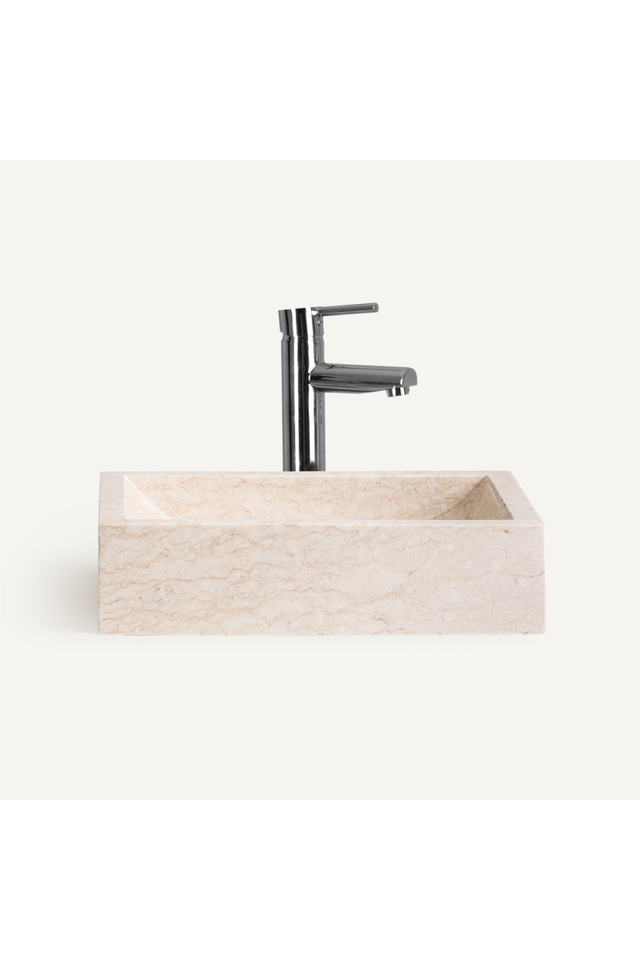 White Stone Bathroom Sink | Vical Home Haumea | Oroa.com