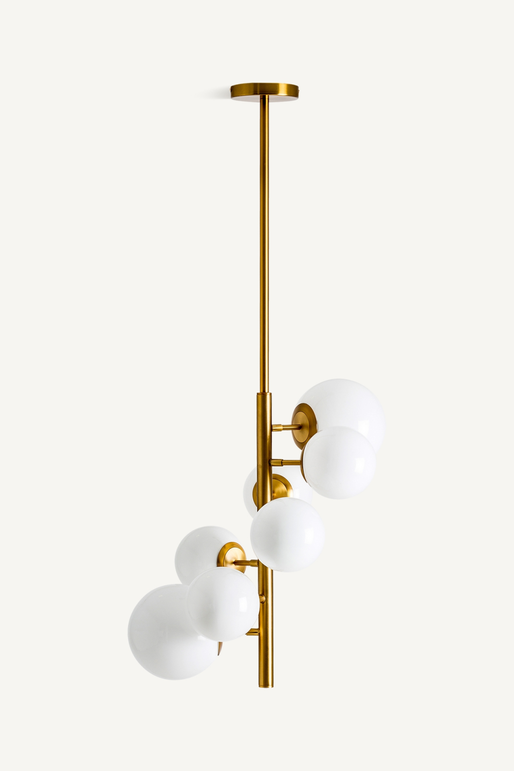 White Glass Orbs Hanging Lamp | Vical Home Ball | Oroa.com