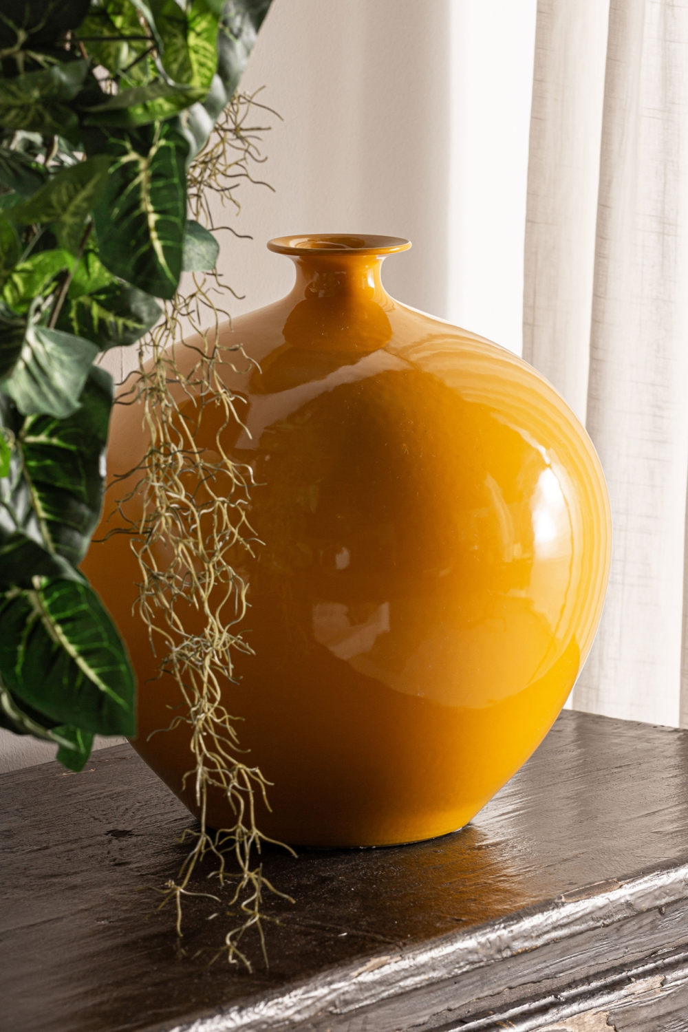 Yellow Ceramic Vase | Vical Home Mustard | Oroa.com