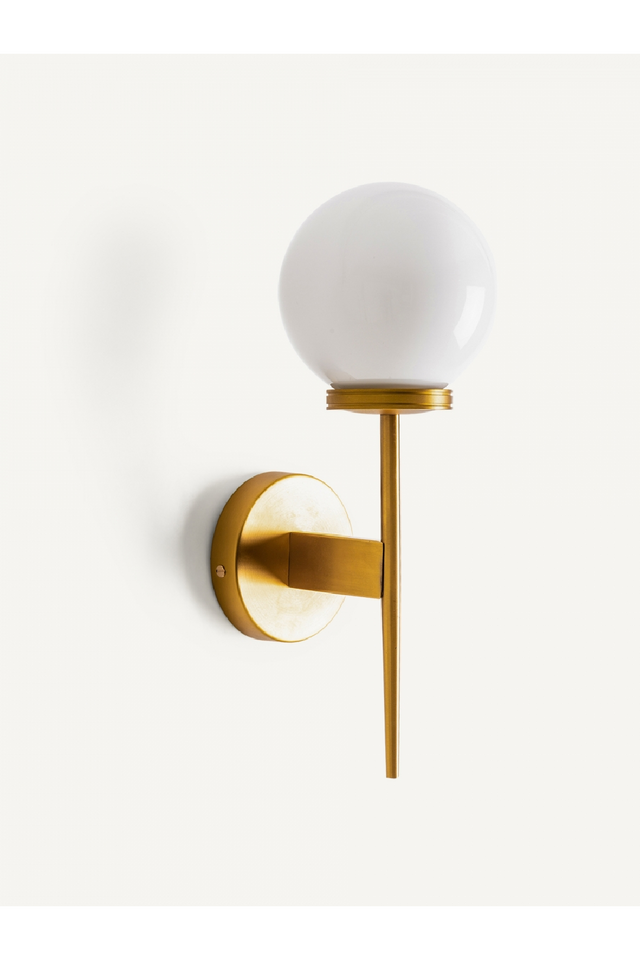White Glass Orb Wall Lamp | Vical Home Ball | Oroa.com