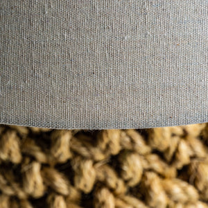   Rope Base Linen Table Lamp | Oroa.com