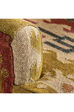 Kilim Print Jute Armchair | Vical Home Sveta | Oroa.com