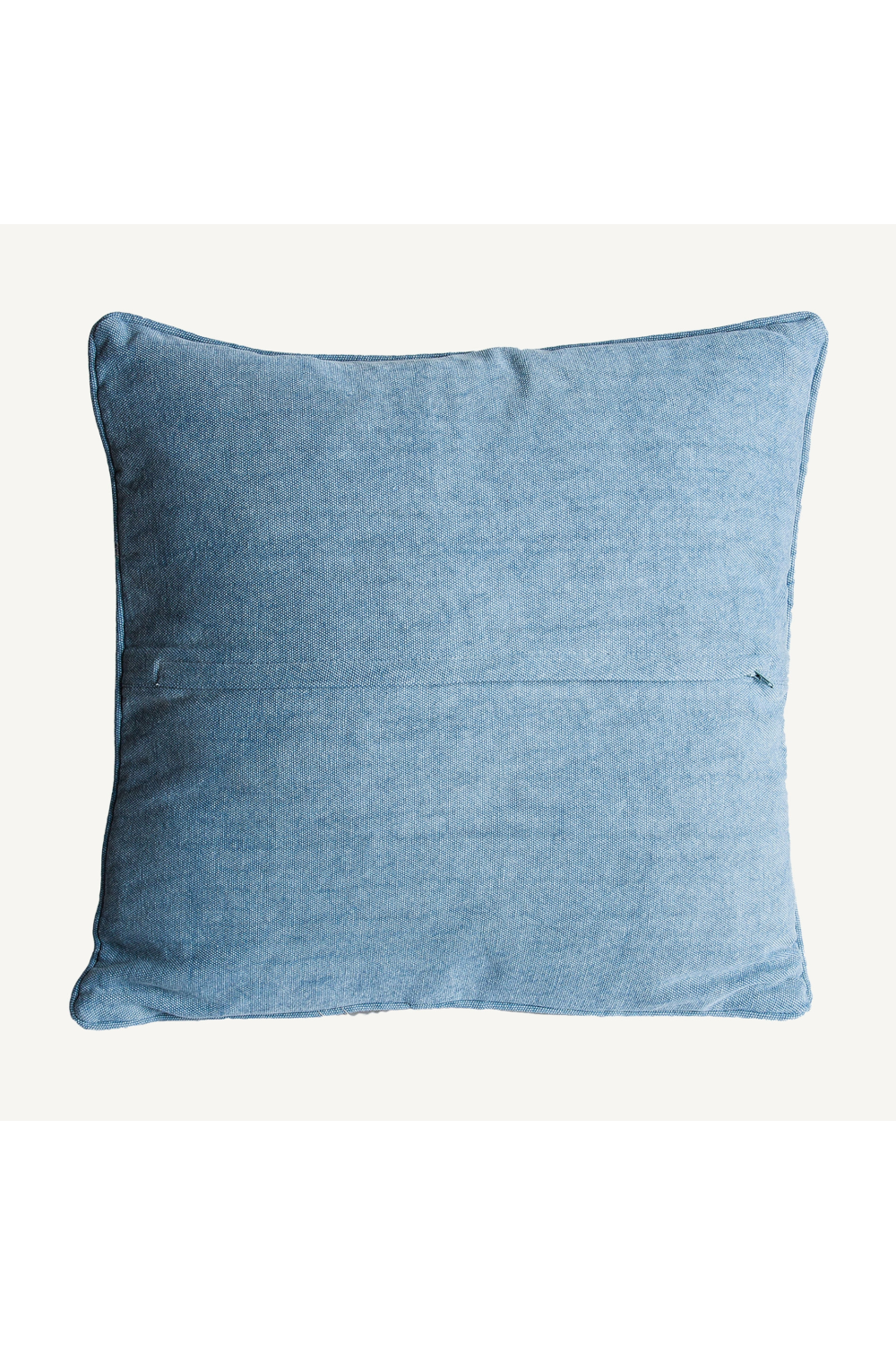 Embroidered Blue Cotton Cushion | Vical Home Blesi | Oroatrade.com