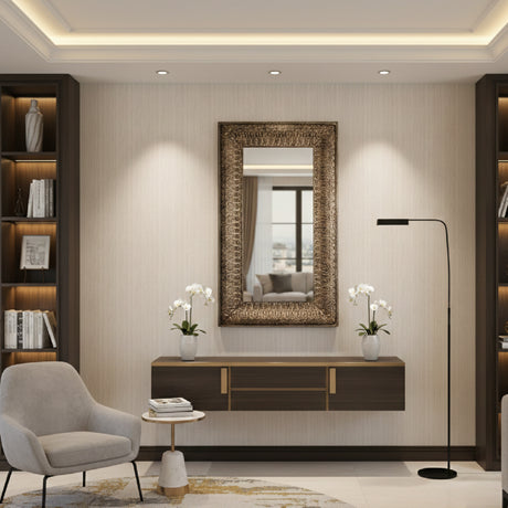   Carved Wood Mirror | Oroa.com