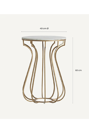 Gold Base Side Table | Vical Home Tweng | Oroa.com