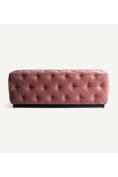 Tufted Pink Velvet Bed Bench | Vical Home Tardiano | Oroa.com