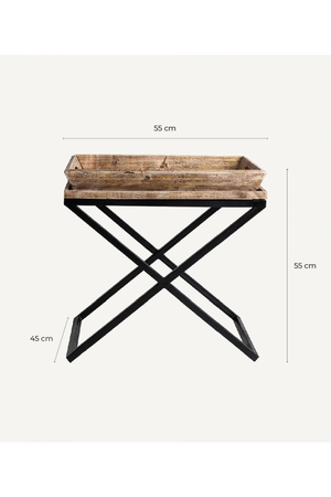   Criss-cross Base Side Table | Oroa.com