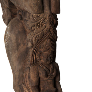   Rustic Teak Wood Sculpture | Oroa.com