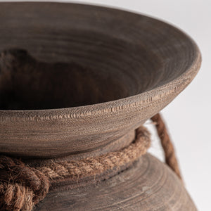   Weathered Teak Wood Vase | Oroa.com