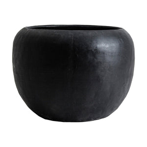   Modern European furniture - Black Terracotta Flower Pot - www.oroa.com | Oroa.com