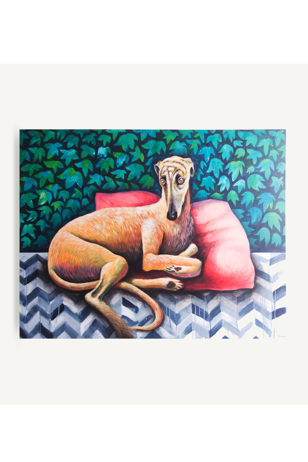 Hound Dog Art Print | Vical Home Greyhound | Oroa.com