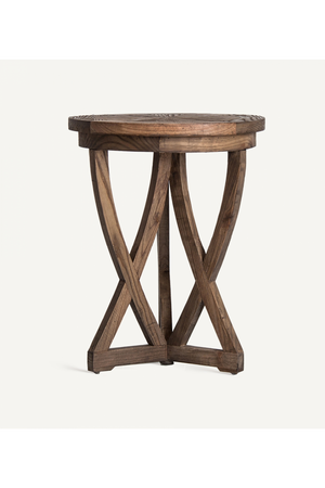 Crisscross Base Pine Side Table | Vical Home Chirlwe | Oroa.com