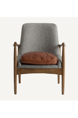 Gray Upholstered Nordic Armchair | Vical Home Elati | Oroa.com