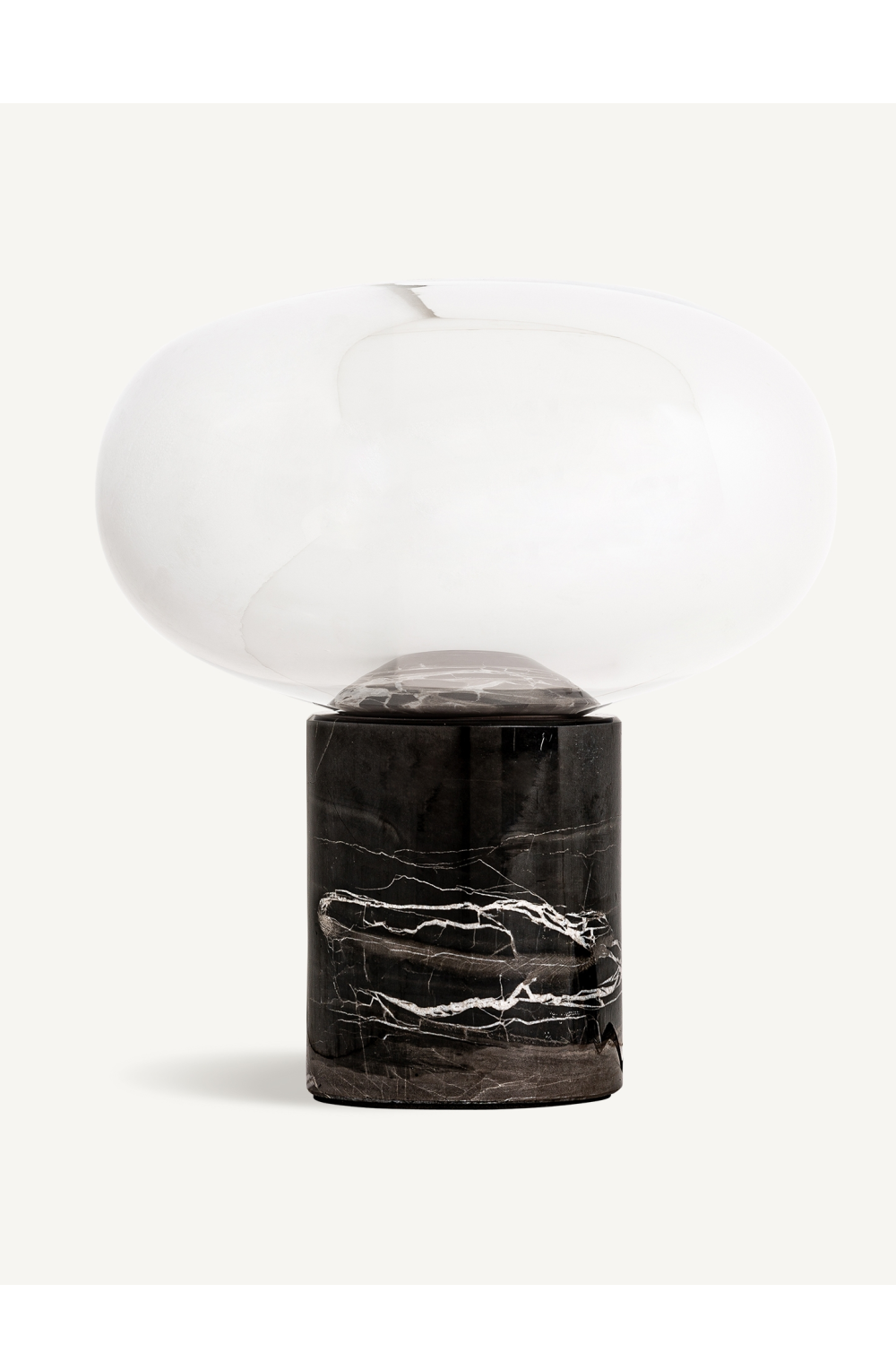 Cylindrical Black Marble Table Lamp S | Vical Home Eira | Oroatrade.com