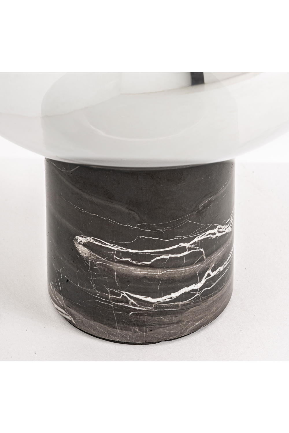 Cylindrical Black Marble Table Lamp S | Vical Home Eira | Oroatrade.com