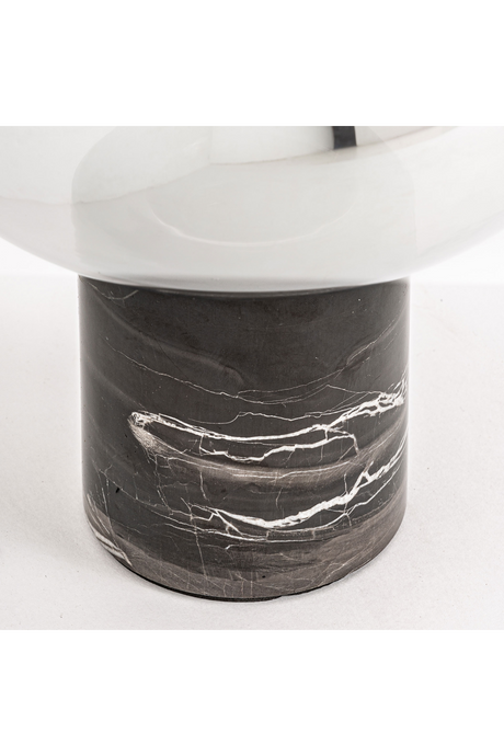 Cylindrical Black Marble Table Lamp S | Vical Home Eira | Oroa.com
