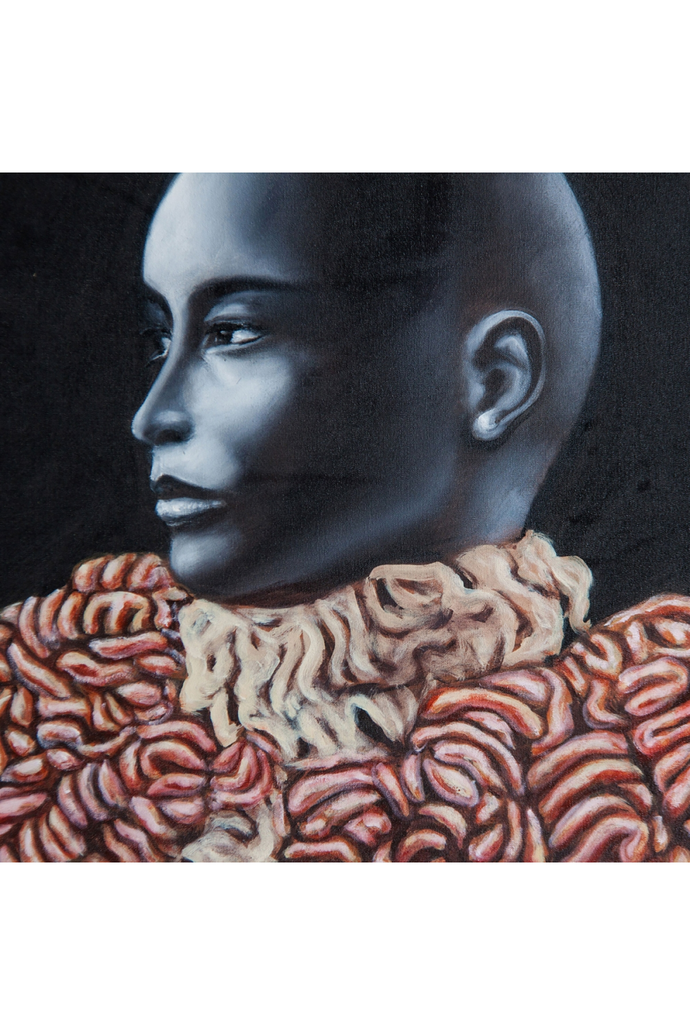 Bald-Headed Woman Art Print | Vical Home Ilea | Oroa.com