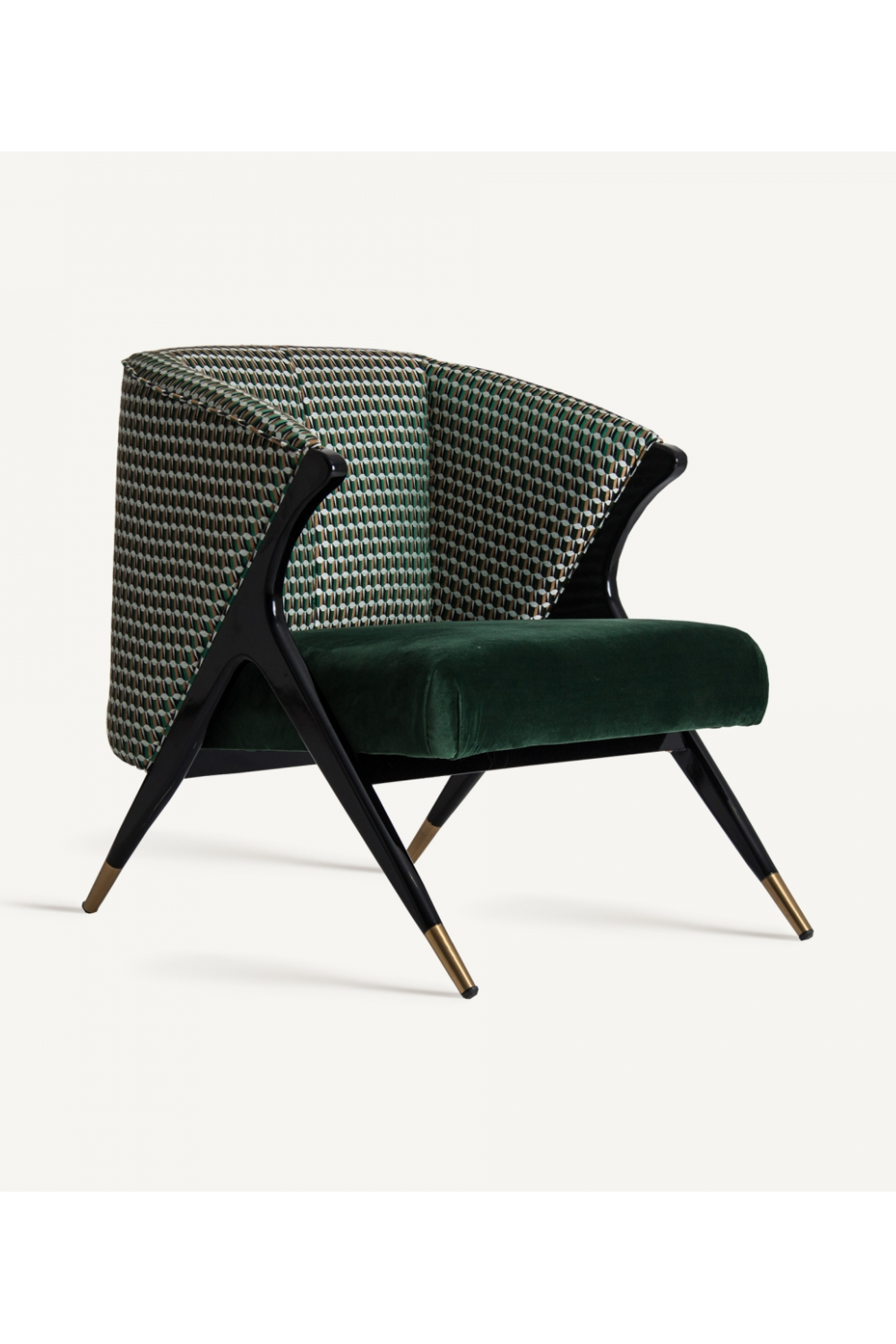 Modern Green Velvet Armchair | Vical Home Kelheim | Oroatrade.com