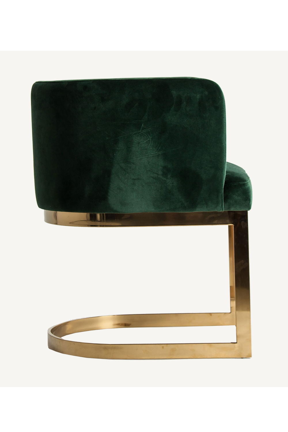 Green Velvet Cantilevered Accent Chair | Vical Home Betliar | Oroatrade.com