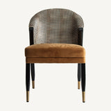 Ocher Velvet Dining Chair | OROA Aurelia - www.oroa.com
