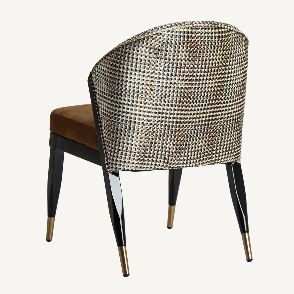 Ocher Velvet Dining Chair | OROA Aurelia - www.oroa.com