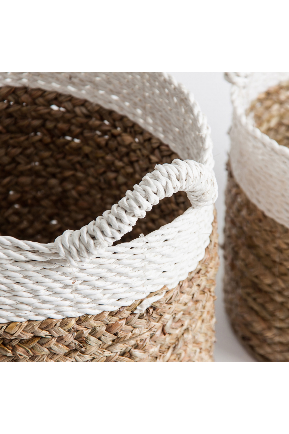 White Top Wicker Baskets (3) | Vical Home Kaole | Oroatrade.com