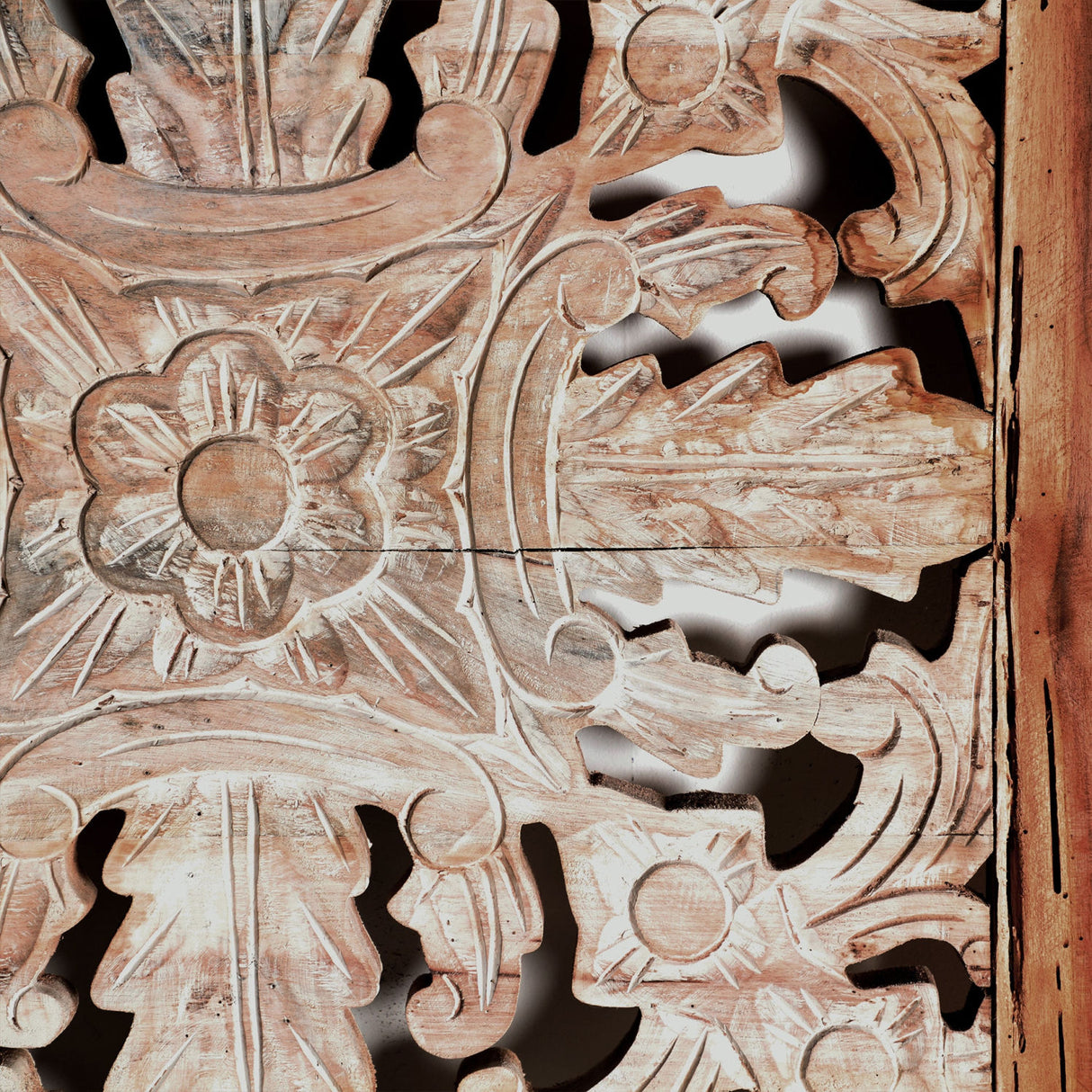   White Carved Wood Wall Art | Oroa.com