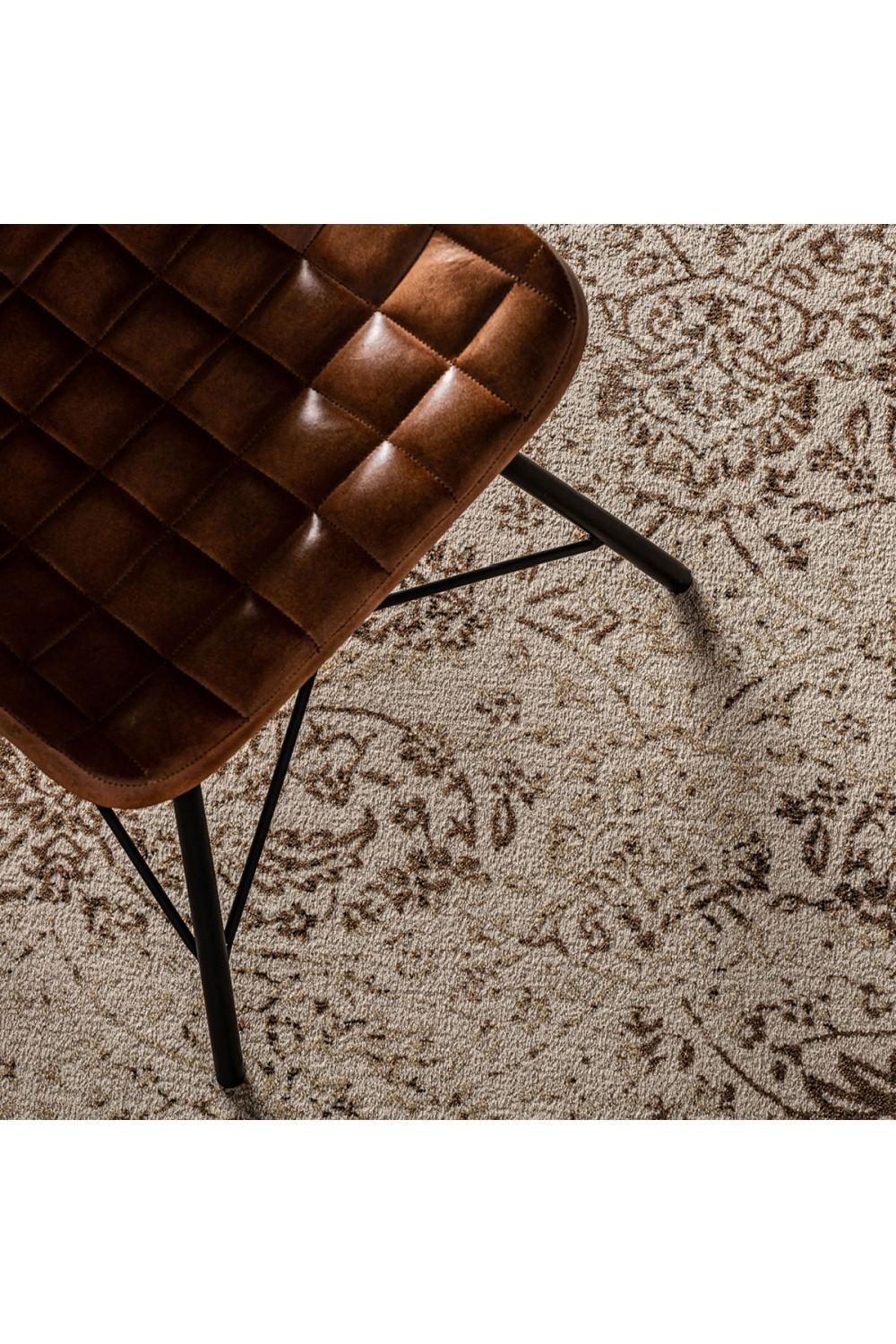 Beige Classic Style Carpet 9'5" x 6'5" | Vical Home Light | Oroa.com