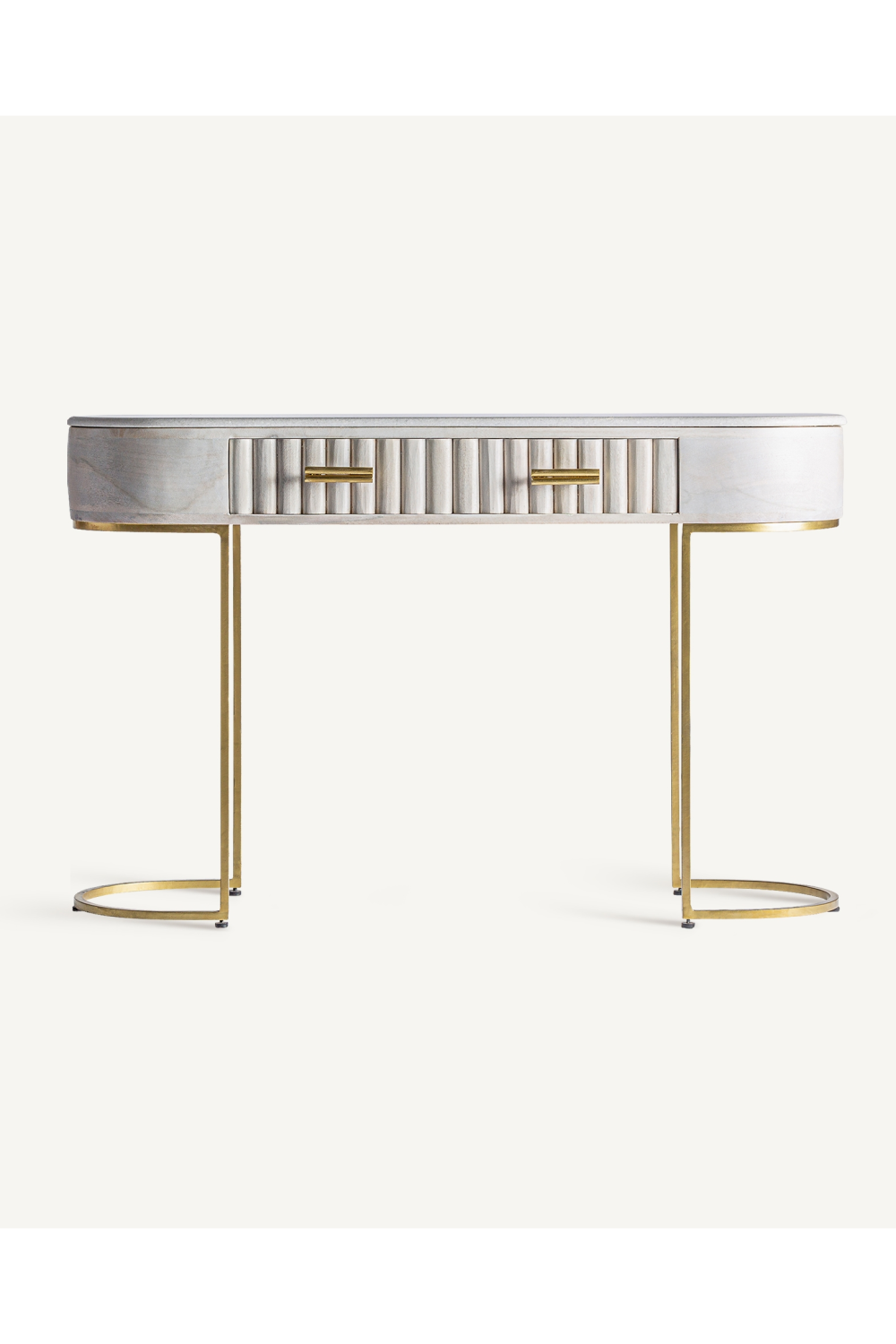 Cream 2-Drawer Console Table | Vical Home Glees | Oroa.com