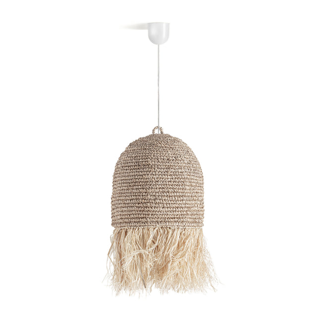 Modern furniture - Natural Fiber Fringed Pendant Light - www.oroa.com