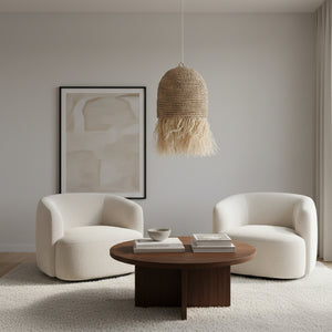   Modern furniture - Natural Fiber Fringed Pendant Light - www.oroa.com | Oroa.com