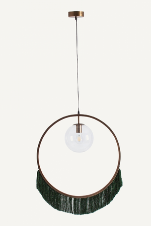 Green Fringed Pendant Light | Vical Home Bulevard | Oroa.com