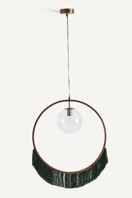 Green Fringed Pendant Light | Vical Home Bulevard | Oroa.com