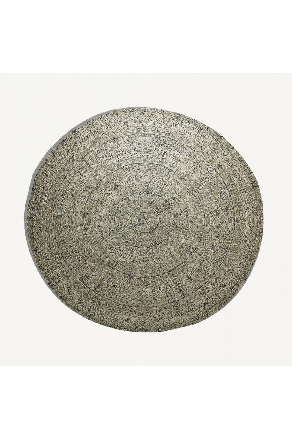 Round Contemporary Jute Rug 8' | Vical Home Kirana | Oroa.com