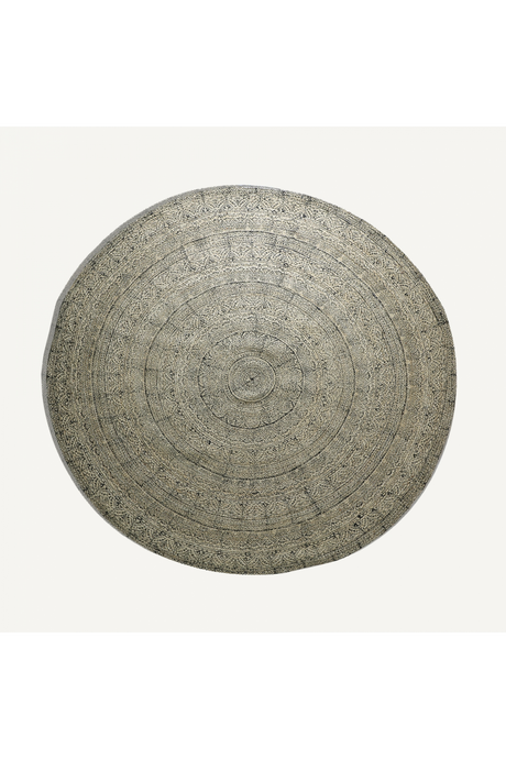 Round Contemporary Jute Rug 8' | Vical Home Kirana | Oroa.com