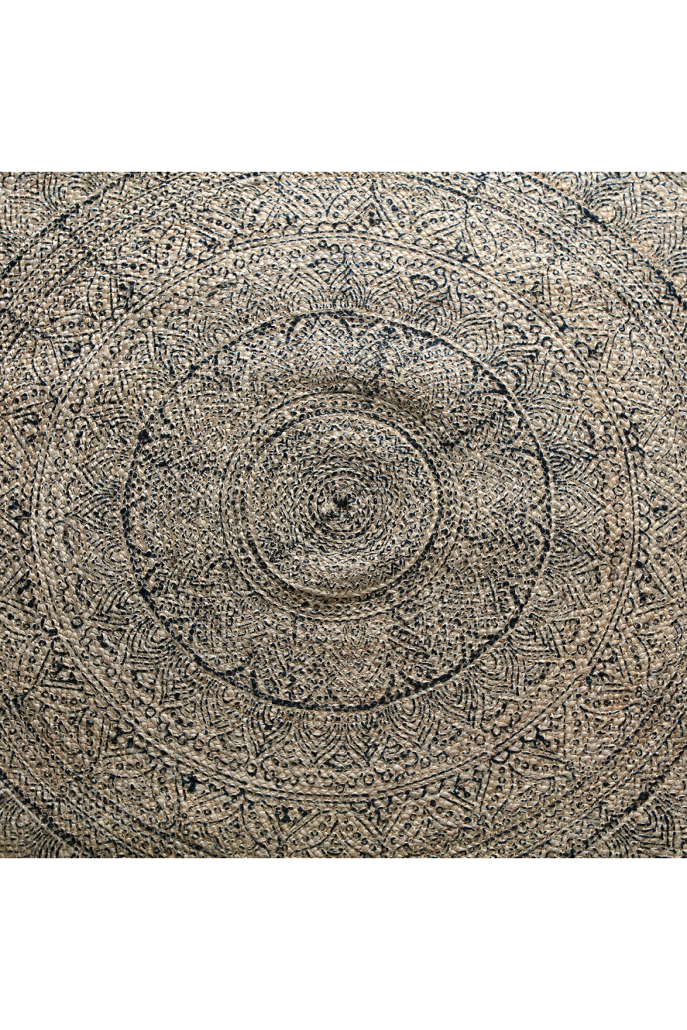 Round Contemporary Jute Rug 8' | Vical Home Kirana | Oroa.com