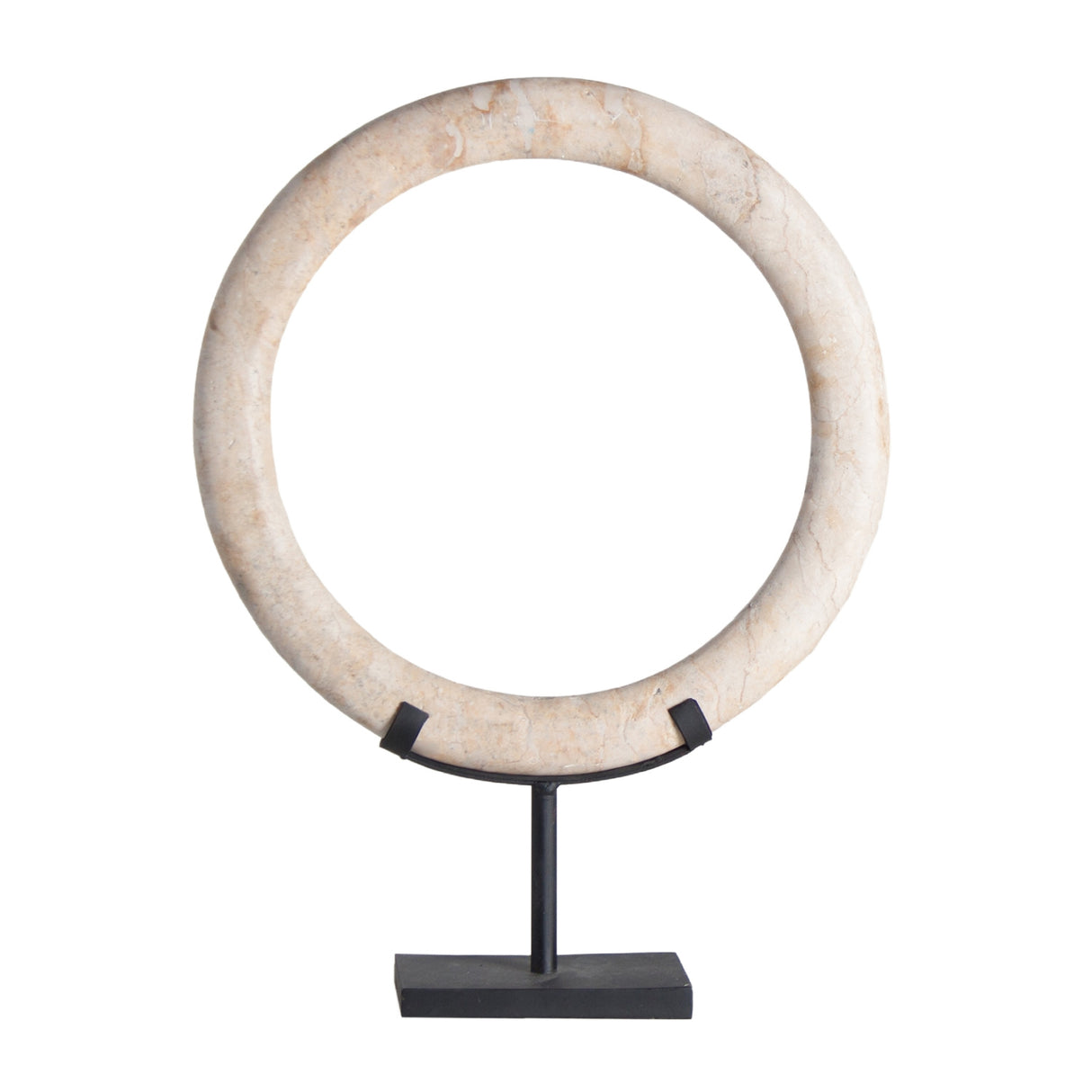   Modern European furniture - White Marble Ring Decorative Figure - www.oroa.com | Oroa.com