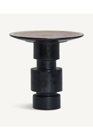 Black Tropical Wood Side Table | Vical Home Sauris | Oroa.com