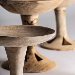   Suar Wood Pedestal Centerpiece | Oroa.com