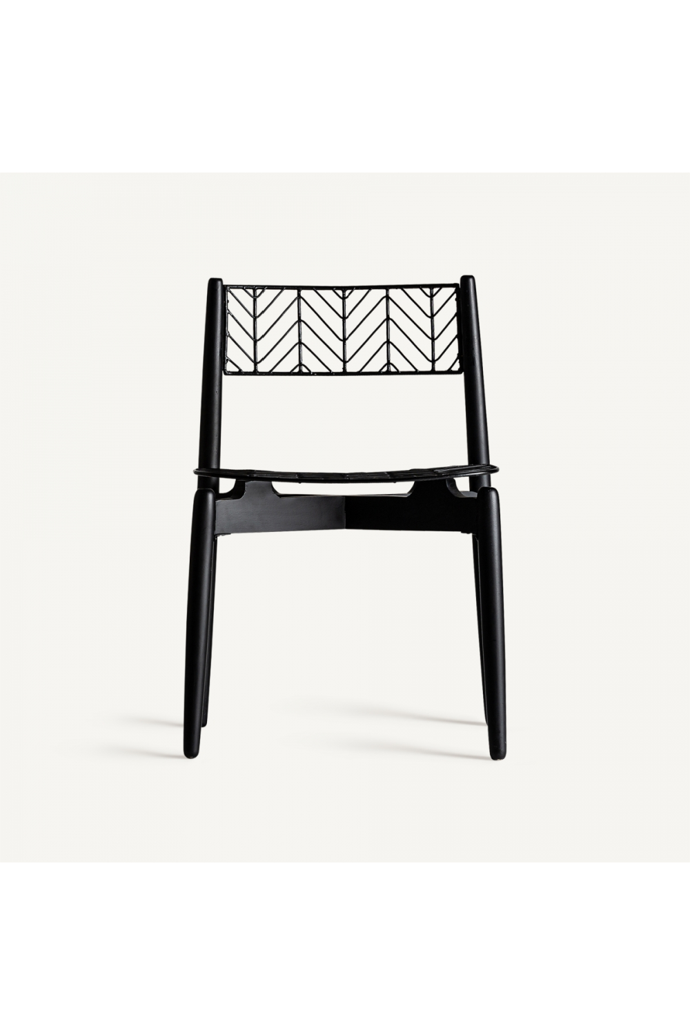 Black Metal Accent Chair | Vical Home Plisse | Oroatrade.com