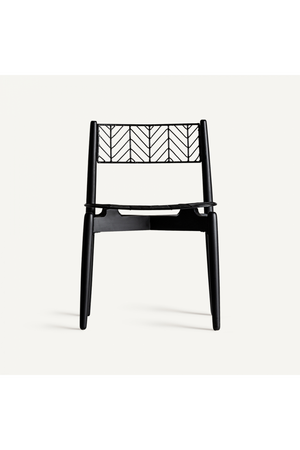 Black Metal Dining Chair (2) | Vical Home Plisse | Oroa.com