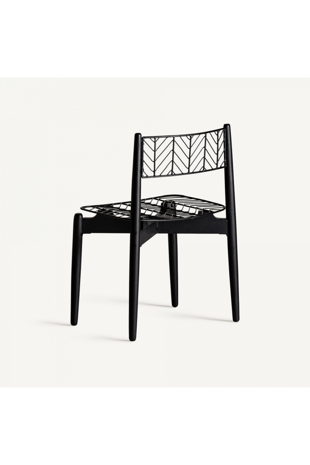 Black Metal Dining Chair (2) | Vical Home Plisse | Oroa.com