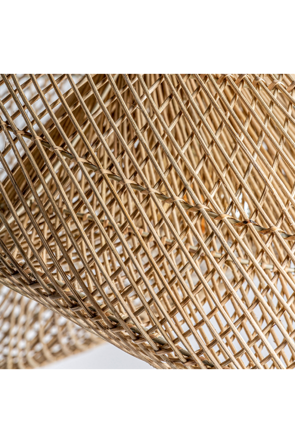 Rattan Curved Hanging Lamp | Vical Home | Oroa.com